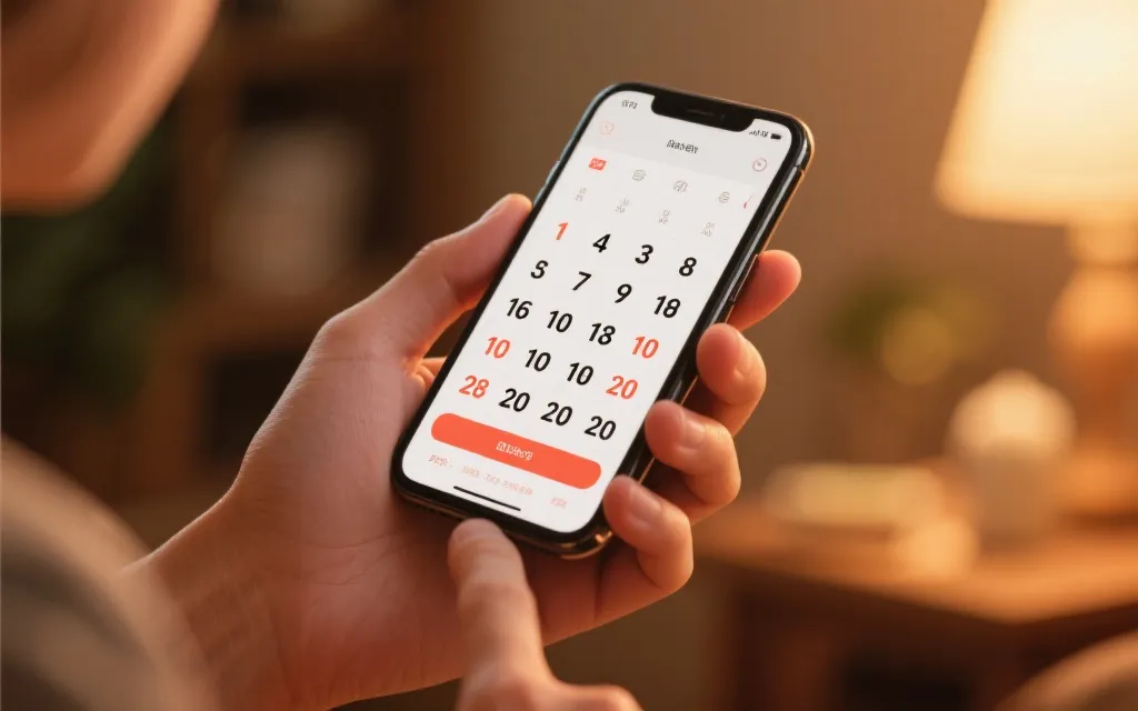 手机屏幕上显示开奖号码，现代数字生活场景